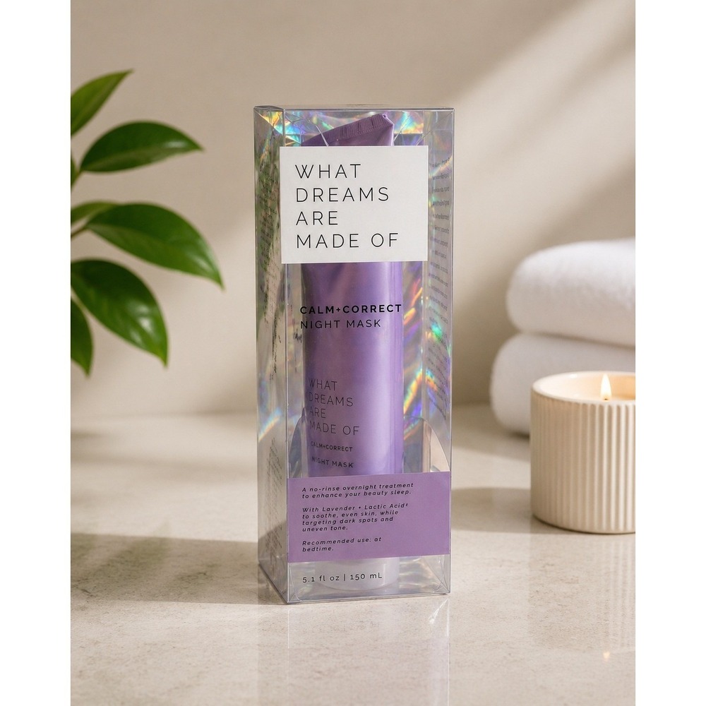 Sun + Moon Calm + Correct Night Mask Lavender Glycolic Acid 5.1oz New
